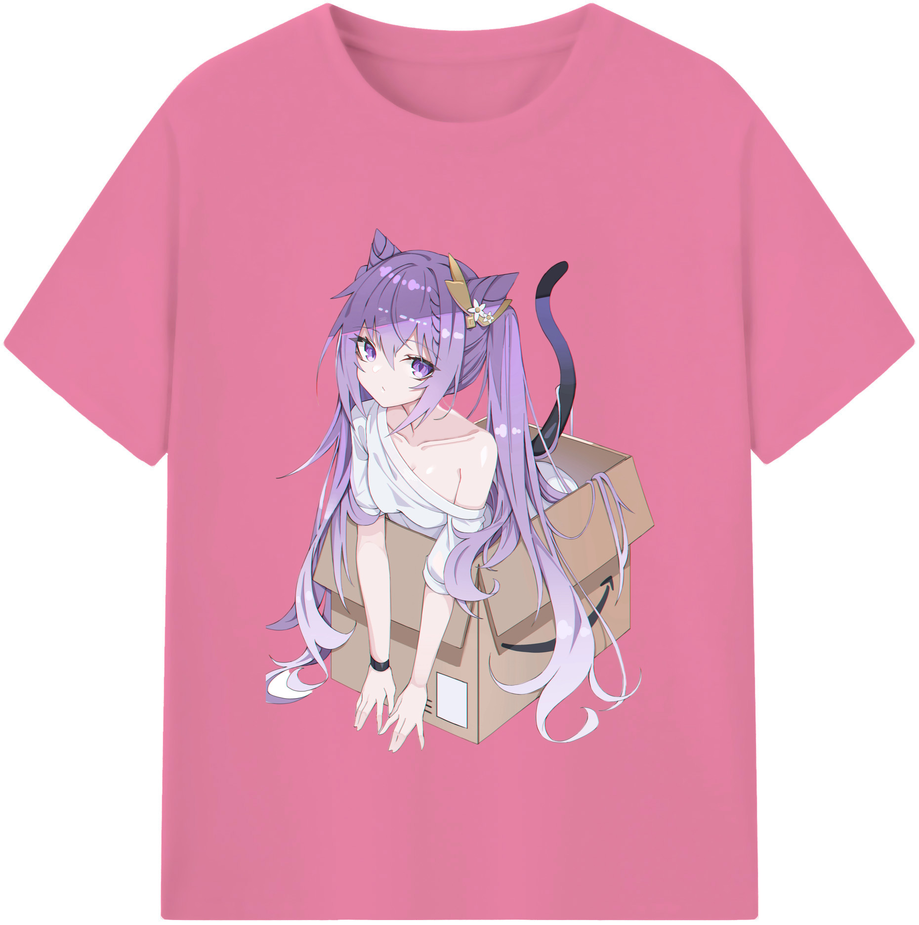 げんし神 刻晴 こくせい genshin Kokusei 綿100％半袖Tシャツ（フロントプリント）